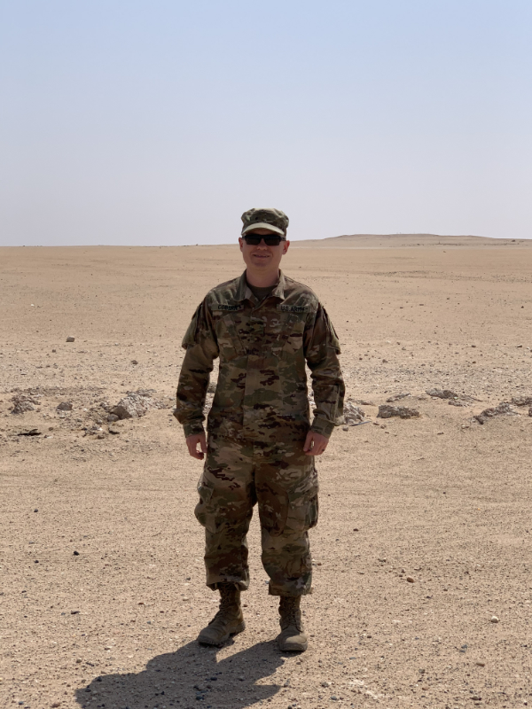 Lieutenant Colonel John Cobern at Camp Buehring, Kuwait